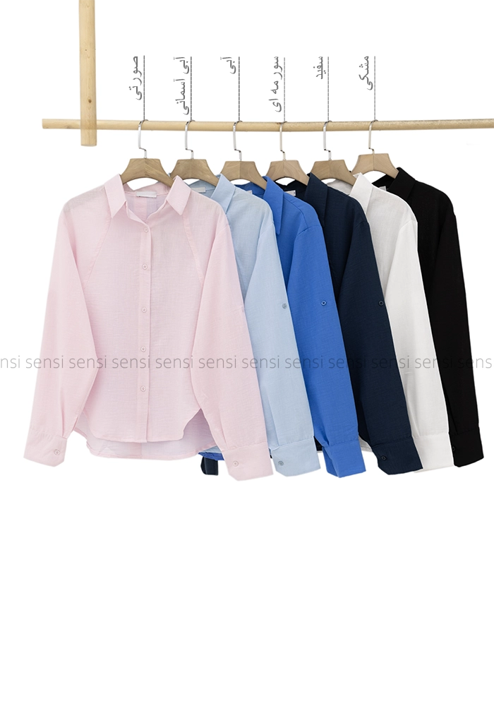 شومیز پایین هشتی جلو دکمه کد1005350